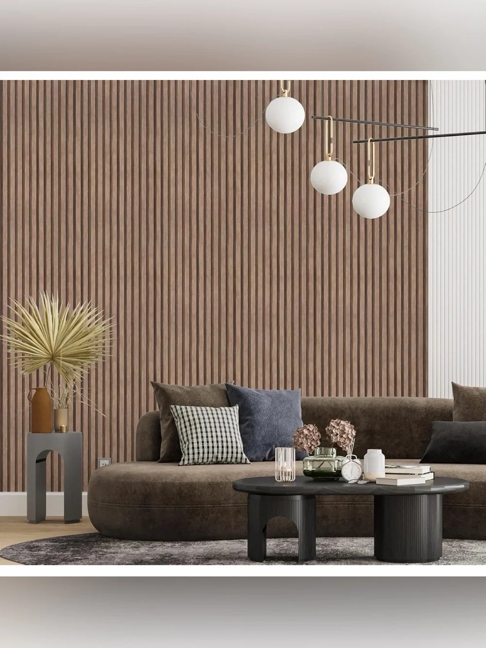 Light Tan Wood Peel and Stick Wall Panel - Self-Adhesive. Live show background
